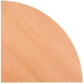 Hjh OFFICE PRO LE91 - Hoek rond 80 x 80 Beuken