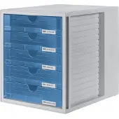 HAN Systembox 1450-64 Ladebox Grijs DIN A4 Aantal lades: 5