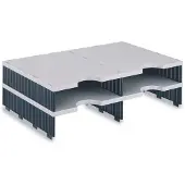 Styro sorteerstation styrodoc Standaard, C4, aanbouweenheid, grijs/zwart