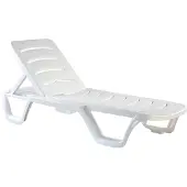 Hobby Hall Bahama Set van 10 ligstoelen wit
