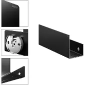 Keuco - Badkamer plank, lengte 32 cm, mat zwart 24952370000