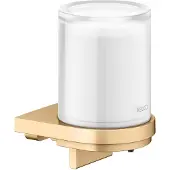 Keuco Collection Moll - Zeepdispenser met houder, matglas/geborsteld rvs 12752259000