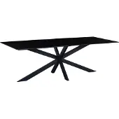 Dimehouse Eettafel Edin 170x90 cm marmerlook zwart