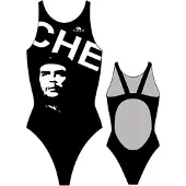 Turbo Che Guevara Pro Resist Swimsuit Zwart 5XL Vrouw
