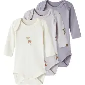 Name it Rompertje/body bruin / sering / mauve / wit