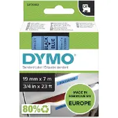 Dymo 45806 (S0720860) Tape Blauw op zwart (12 mm)