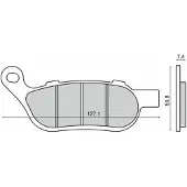 RMS Beauty Harley Davidson Fxdl Rider 225103353 Gesinterde Remblokken