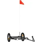 Syfax Fietstrailer 122x53x28 cm ijzer zwart