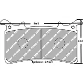FERODO Fdb2324st Sinter Grip Road Gesinterde Remblokken