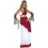 Amscan kostuum Keizerin dames polyester rood/wit 4-delig | Maat M