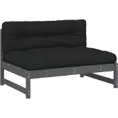 vidaXL - Middenbank - 120x80 - cm - massief - grenenhout - grijs