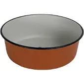 Boon RVS eetbak terracottalook voor hond en kat 2 x 20 cm