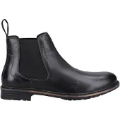 Hush puppies Heren Justin Leren Chelsea Laarzen (Zwart)