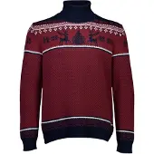 Lindbergh Trui 'Holiday' donkerblauw / donkerrood / wit