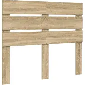 vidaXL Hoofdbord Sonoma Eik Bewerkt hout