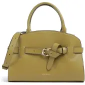 Coccinelle Leren handtas schoudertas Sabine Handbag Seagrass kaki