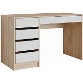Vicco Sherry Bureau – 55 x 120 cm met laden Sonoma/Wit