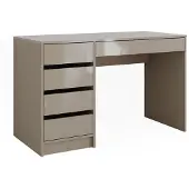 Vicco Bureau Sherry Grijs hoogglans 55 x 120 cm met laden, Model 57919
