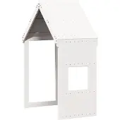 Syfax Kinderbedhuisje 55x84x132 cm massief grenenhout wit
