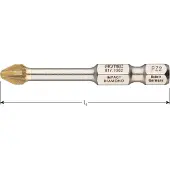 Rotec IMPACT schroefbit, diamond, PZ3x50 (Pozi) (2st.)