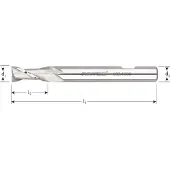 Rotec HSS-E spiebaanfrees, lang, weldon, ø22