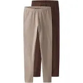 TWO SOON Leggings taupe / donkerbruin