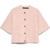 Vero Moda Gebreid vest 'VMLefile' pastelrood
