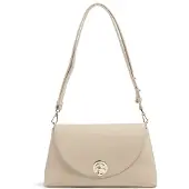 Coccinelle Leren schoudertas Nikla Handbag Double Grainy Leather Sandshell / Seagrass beige
