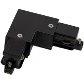 Powergear Onderdeel | 1-phase track L Connector Left Black | PRO-S135L-B