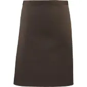 Premier Dames/Dames Mid-Length Apron (Pakket van 2) (Bruin)