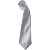 Premier Herensatineband (Smalblad) (Zilvergrijs)