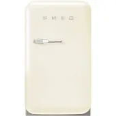 Smeg Koelkast Retro Vrijstaande ijskast Koelkast, Jaren 50, Enkeldeurs, Vrijstaand , Positie scharnier: Rechts, Crème