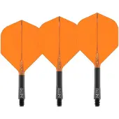 Red Dragon Nitro Flite Black and Orange - Dart Flights