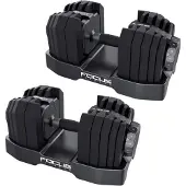 Focus fitness Shift – Verstelbare dumbbellset – 2x24kg – Ruimtebesparend