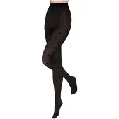 Sarlini Panty zwart/zilver met stippen 40den L/XL
