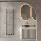 Instamat Jay elektrische handdoekradiator 175cm gunmetal 29W