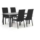 Bellagio + 10% kassakorting | Avio/Fidenza 160cm dining tuinset 5-delig stapelbaar