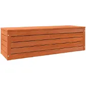 vidaXL Opbergbox Wasbruin 109 x 36,5 x 33 cm Massief grenenhout