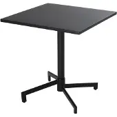 Oviala - Vierkante bistro-tuintafel met opklapbaar blad antracietgrijs - Palavas
