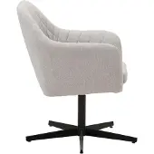Notio Living Alabama-Een fauteuil van wol ziet er lichtgrijs uit