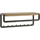 Lt-luce Kapstok Luno Drift Brown 8 Haken Roede & Hoedenplank