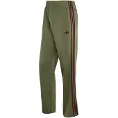 Adidas Broek 'Firebird' olijfgroen / wijnrood