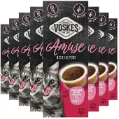 Voskes 8x Kattensnack Mousse Vis in Saus 7x30 gr