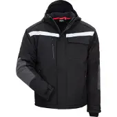 Nitras winterjas van softshell, gevoerd, maat 2XL, zwart