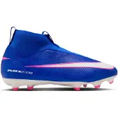 Nike Zoom Mercurial Superfly 10 Academy Gras / Kunstgras Voetbalschoenen (MG) Kids Blauw Wit Felroze