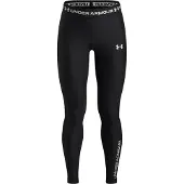 Under Armour Heatgear Graphic Leggings Zwart 10-12 Years Meisje