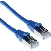 ACT FB7600, 0,5 meter, Cat6a, S/FTP (S-STP), RJ-45, RJ-45, blauw