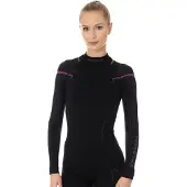 Brubeck Dames Thermoshirt - met Nilit Innergy - Zwart/Roze - XL