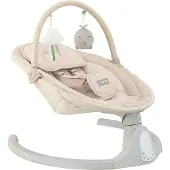 Momi Kenani Onyx - Elektrische Babyschommel - Bluetooth - Afstandsbediening - 5 Schommelsnelheden - Beige