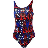 Turbo Rock Pro Resist Swimsuit Rood,Blauw 2XL Vrouw
